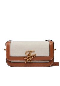 TOMMY HILFIGER - Tommy Hilfiger Torebka Th Script Flap Crossover Canvas AW0AW18737 Kremowy. Kolor: kremowy #5