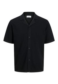 Jack & Jones - Jack&Jones Koszula Orion 12268226 Czarny Relaxed Fit. Kolor: czarny. Materiał: bawełna
