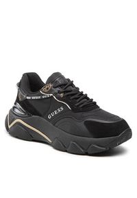 Guess Sneakersy Micola FL7MIC FAL12 Czarny. Kolor: czarny. Materiał: materiał