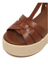 Badura Espadryle EO-AMARI-LT0228-26-805 Brązowy. Kolor: brązowy. Materiał: skóra #4