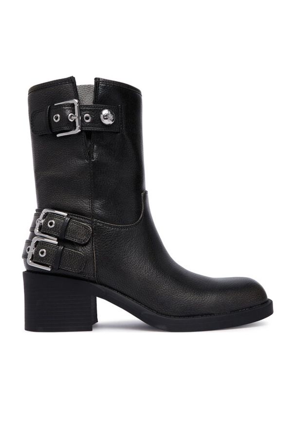 Guess Botki FLTM2W ELE10 Czarny. Kolor: czarny. Materiał: skóra
