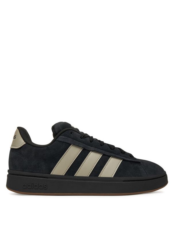 Adidas - adidas Sneakersy Grand Court Alpha JS3807 Czarny. Kolor: czarny. Materiał: zamsz, skóra