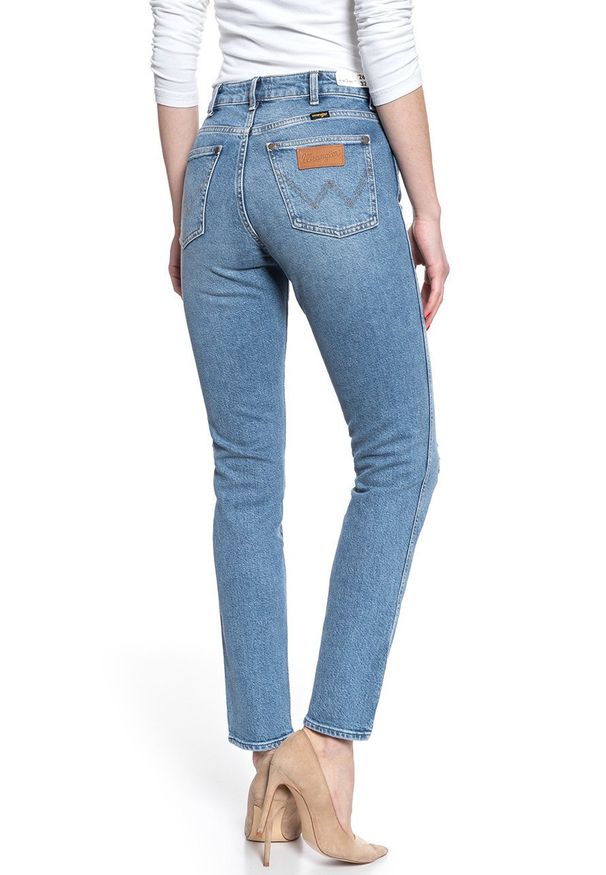Wrangler - WRANGLER RETRO-SKINNY SPODNIE DAMSKIE VINTAGE NOISE W253WB058 112128002. Styl: vintage, retro