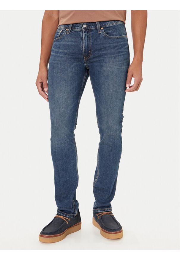 Levi's® Jeansy 511™ 04511-5656 Granatowy Slim Fit. Kolor: niebieski