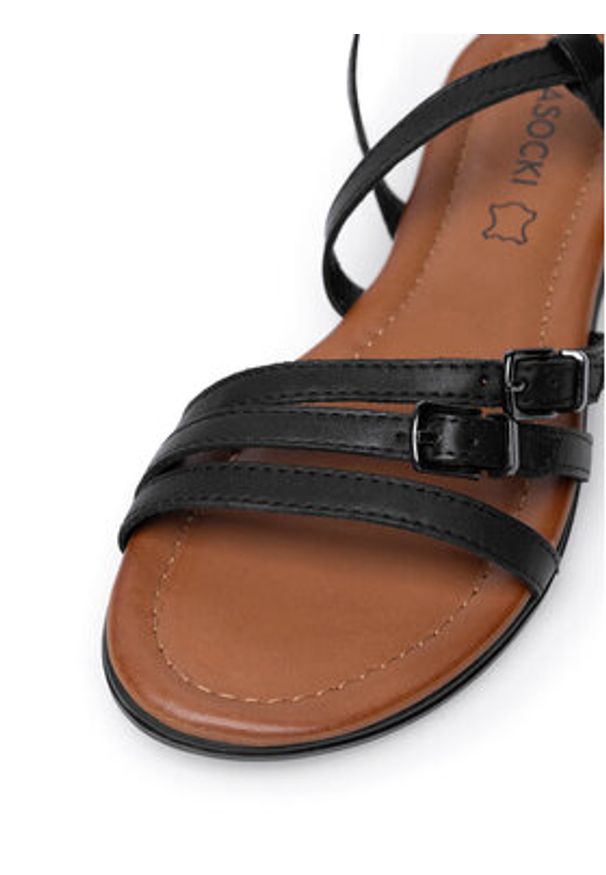 Lasocki Sandały ARENA RST-ARENA-36 Czarny. Kolor: czarny. Materiał: skóra