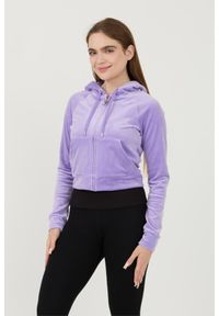 Juicy Couture - JUICY COUTURE Fioletowa bluza Madison Hoodie. Kolor: fioletowy #5