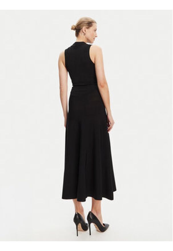 Guess Sukienka dzianinowa W5YK0S Z0241 Czarny Regular Fit. Kolor: czarny. Materiał: wiskoza