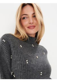Mohito - Sweter z ozdobnymi elementami - Szary. Kolor: szary #2