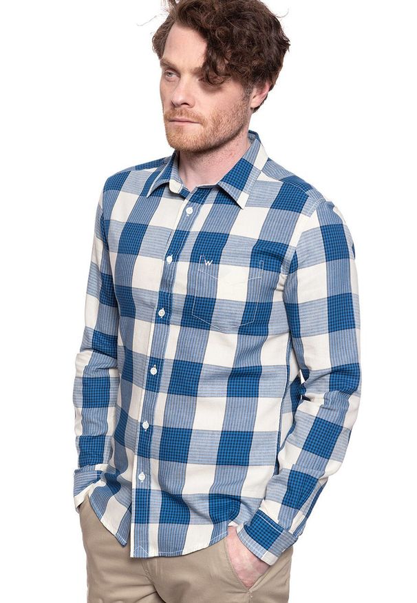 Wrangler - WRANGLER LS 1 PKT SHIRT VICTORIA BLUE W5F13OXJS 112130113