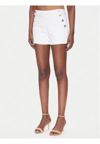 Morgan Szorty jeansowe 241-SHIVAL1 Biały Slim Fit. Kolor: biały. Materiał: syntetyk, bawełna #1