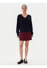 Guess Spódnica plisowana V5BD02 Z1152 Bordowy Regular Fit. Kolor: czerwony. Materiał: akryl