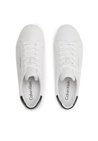 Calvin Klein Sneakersy Vulc Lace Up HW0HW01681 Biały. Kolor: biały. Materiał: skóra #3