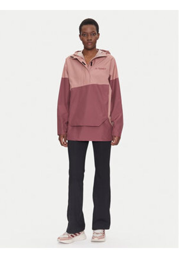 Adidas - adidas Kurtka outdoor Terrex Xploric 2.5L JD8370 Różowy Loose Fit. Kolor: różowy. Materiał: syntetyk. Sport: outdoor