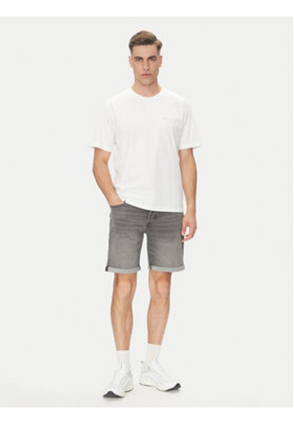 Jack & Jones - Jack&Jones Szorty jeansowe Rick 12269500 Szary Regular Fit. Kolor: szary. Materiał: bawełna