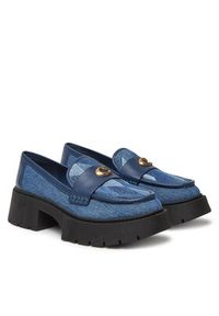 Coach Loafersy Leah CAR48 Niebieski. Kolor: niebieski. Materiał: materiał #3