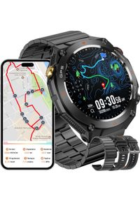 Rubicon - SMARTWATCH z GPS męski zestaw 3 paski. Rodzaj zegarka: smartwatch