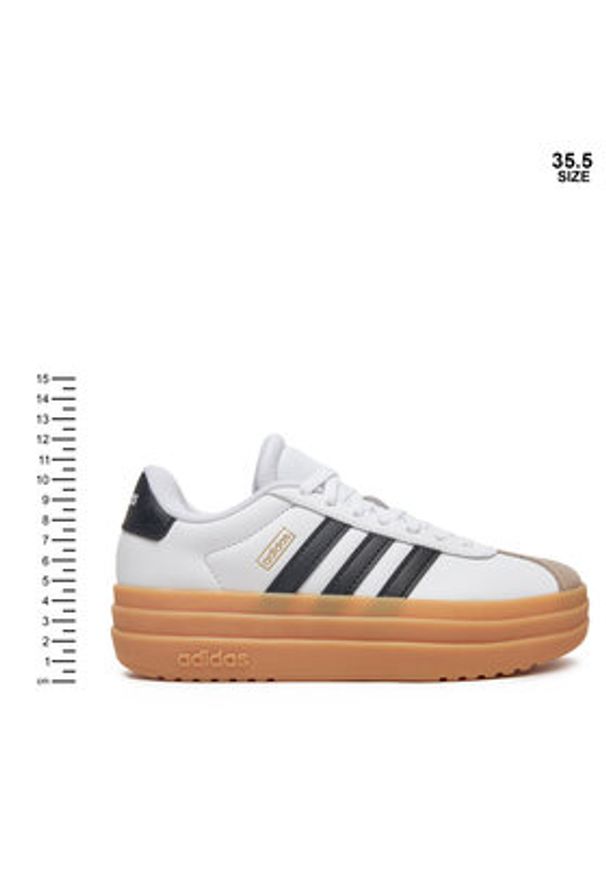 Adidas - adidas Sneakersy VL Court Bold Lifestyle JP5074 Biały. Kolor: biały. Materiał: skóra