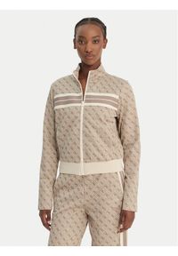 Guess Bluza V6GQ06 K2957 Beżowy Regular Fit. Kolor: beżowy. Materiał: syntetyk #1