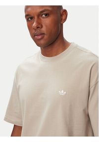 Adidas - adidas T-Shirt Trefoil Essentials IA7548 Beżowy jasny Loose Fit. Kolor: beżowy. Materiał: bawełna #2