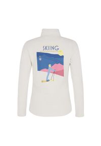Damski polar 1/4 zip Protest Lunar. Kolor: biały. Materiał: polar. Sezon: zima. Sport: narciarstwo