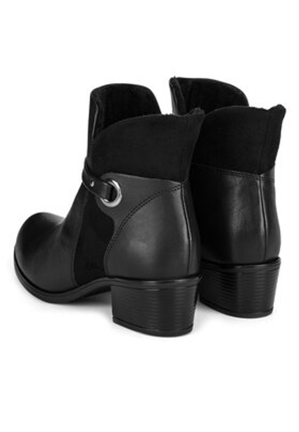Go Soft Botki EST-GUSTA-01 Czarny. Kolor: czarny. Materiał: skóra