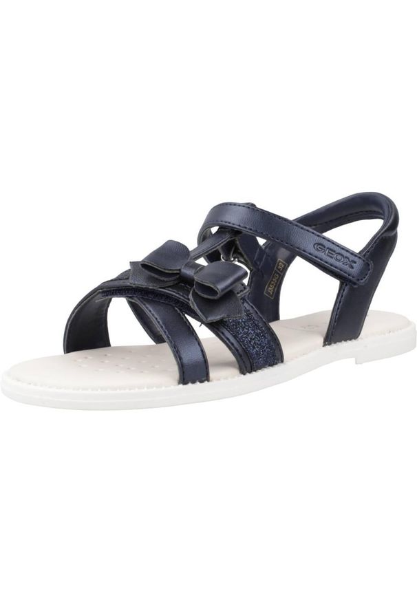Geox - Sandały GEOX J SANDAL KARLY GIRL Niebieski. Kolor: niebieski. Materiał: syntetyk. Sezon: lato
