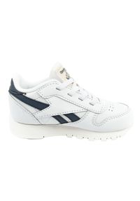 Reebok - Dziecięce Buty Sportowe Ze Skóry Ekologicznej. Kolor: biały. Materiał: skóra ekologiczna. Sport: turystyka piesza