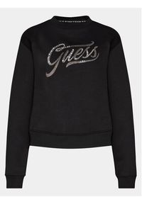 Guess Bluza Cn Stones Logo W4RQ14 KB681 Czarny Relaxed Fit. Kolor: czarny. Materiał: syntetyk, bawełna #5