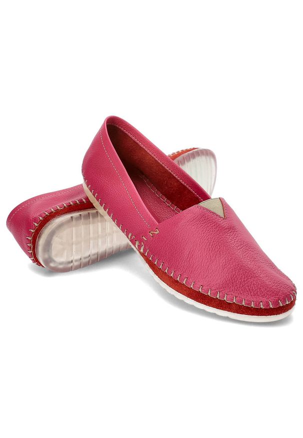Różowe Półbuty Armodo Skórzane Wygodne Buty. Kolor: różowy. Materiał: skóra. Szerokość cholewki: normalna. Styl: klasyczny, elegancki
