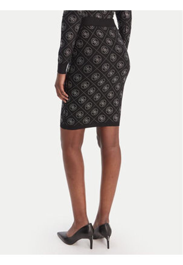 Guess Spódnica midi W6RD0O Z3JD2 Czarny Regular Fit. Kolor: czarny. Materiał: syntetyk