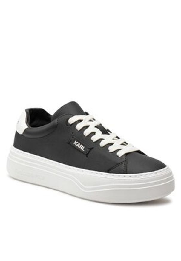 Karl Lagerfeld - KARL LAGERFELD Sneakersy KL63420 Czarny. Kolor: czarny. Materiał: skóra