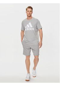Adidas - adidas T-Shirt Essentials Single Jersey Big Logo T-Shirt IC9350 Szary Regular Fit. Kolor: szary. Materiał: bawełna #4