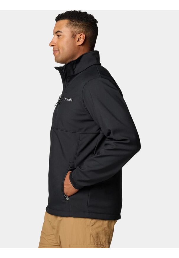 columbia - Kurtka Softshellowa Męska Columbia Ascender. Kolor: czarny. Materiał: softshell