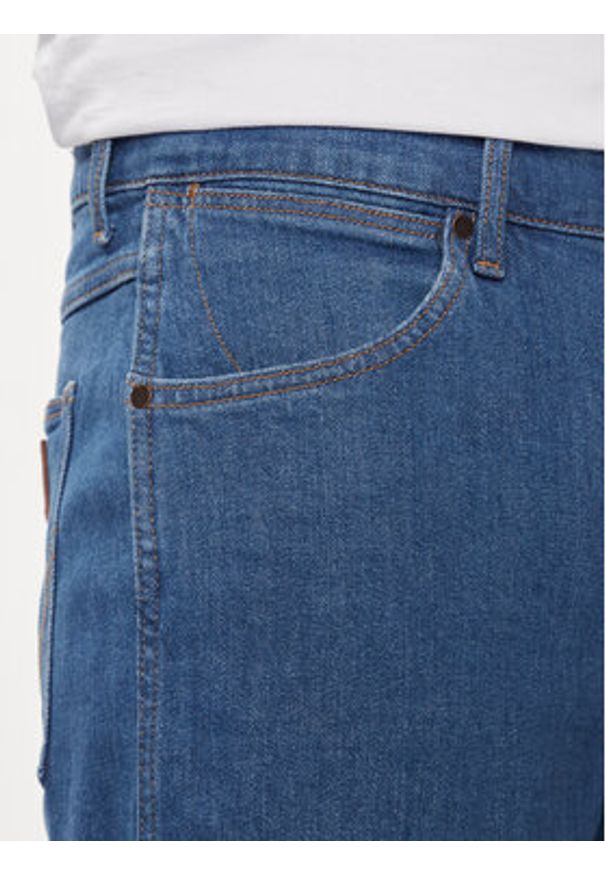 Wrangler Szorty jeansowe Frontier 112350819 Niebieski Relaxed Fit. Kolor: niebieski. Materiał: jeans, bawełna
