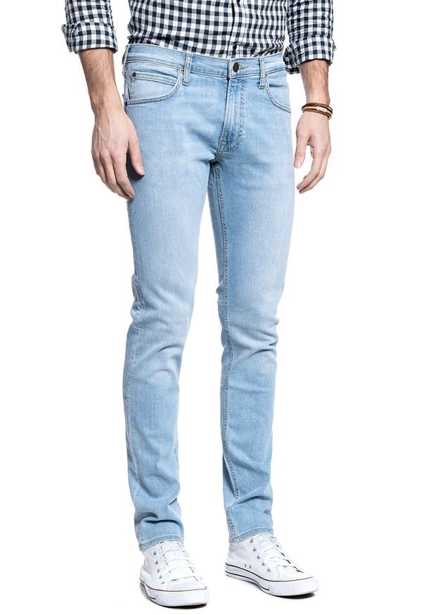 Lee - LEE SPODNIE MĘSKIE LUKE BLEACHED CODY L719NLUH 112119227. Długość: krótkie. Wzór: kolorowy. Sezon: lato, zima. Styl: elegancki