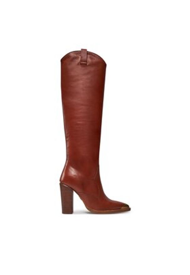 Bronx Kozaki High boots 14165-JJ Brązowy. Kolor: brązowy. Materiał: skóra
