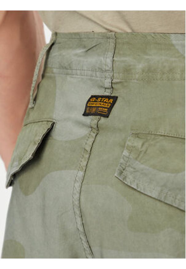 G-Star RAW - G-Star Raw Spodnie materiałowe MA1 Cargo D26945-E520 Zielony jasny Tapered Fit. Kolor: zielony. Materiał: syntetyk