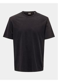 Only & Sons T-Shirt Smart 22026726 Czarny Regular Fit. Kolor: czarny. Materiał: bawełna #6