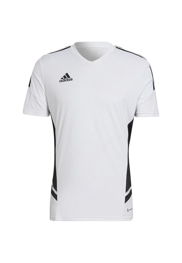 Adidas - Koszulka męska adidas Condivo 22 Jersey V-neck. Kolor: wielokolorowy, czarny, biały. Materiał: jersey