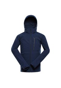 ALPINE PRO - Kurtka softshell męska Alpine Pro Hoor. Kolor: niebieski. Materiał: softshell. Sport: turystyka piesza