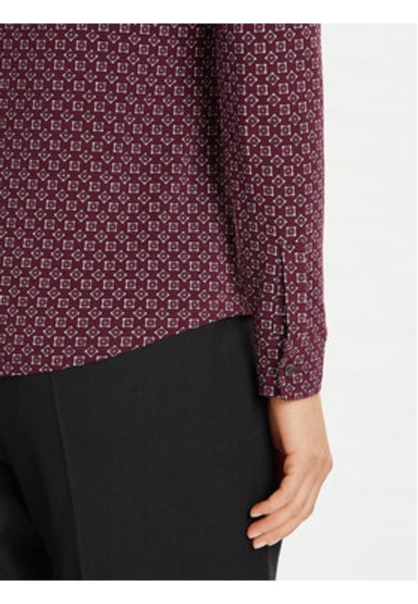 Marc O'Polo Koszula 508 2264 52319 Bordowy Regular Fit. Typ kołnierza: polo. Kolor: czerwony. Materiał: wiskoza