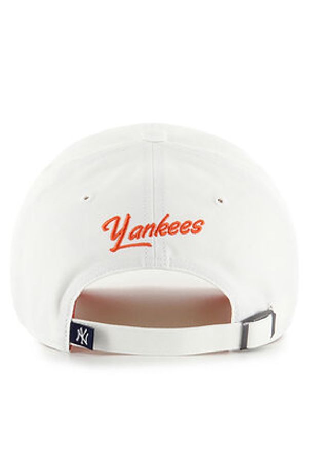 47 Brand Czapka z daszkiem New York Yankees B-CHPCU17GWS Biały. Kolor: biały. Materiał: bawełna, materiał