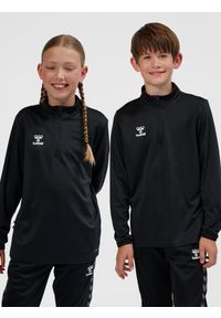 Hummel - Bluza dziecięca sportowa hmlESSENTIAL HALF-ZIP KIDS. Kolor: czarny