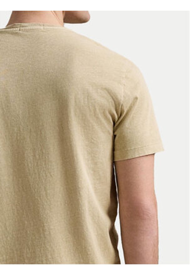 Polo Ralph Lauren T-Shirt 710964511003 Beżowy Regular Fit. Typ kołnierza: polo. Kolor: beżowy. Materiał: bawełna