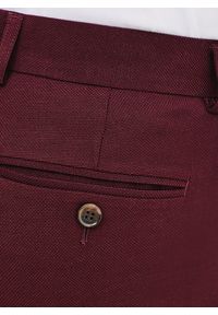 Pako Lorente - PAKO LORENTE – Spodnie garniturowe w kolorze bordowym. Okazja: na ślub cywilny, na co dzień, na wesele. Kolor: czerwony. Materiał: poliester, elastan, wiskoza. Styl: casual, elegancki #2