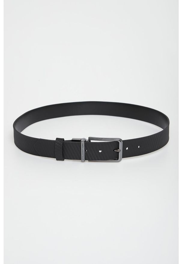 Karl Lagerfeld - Pasek męski skórzany KARL LAGERFELD.. Materiał: skóra