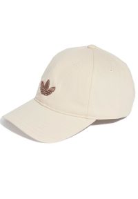 Adidas - Czapka adidas Originals Adicolor Classic Trefoil Baseball JC6037 - beżowa. Kolor: beżowy. Materiał: bawełna, tkanina. Sezon: lato. Styl: klasyczny, casual