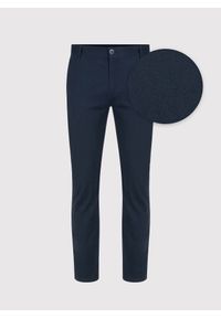 Pako Lorente - PAKO LORENTE – Gładkie spodnie męskie w kolorze granatowym. Kolor: niebieski. Materiał: elastan, bawełna. Wzór: gładki. Styl: klasyczny #8