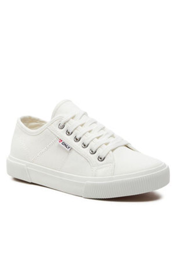 ONLY Shoes Sneakersy Nicola 15318098 Biały. Kolor: biały. Materiał: materiał