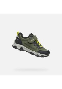 Geox - Buty GEOX J MAGNETAR Zielony. Kolor: zielony, wielokolorowy, żółty. Materiał: syntetyk, tkanina. Sport: turystyka piesza